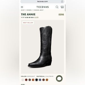 Tecovas The Annie Black Boots